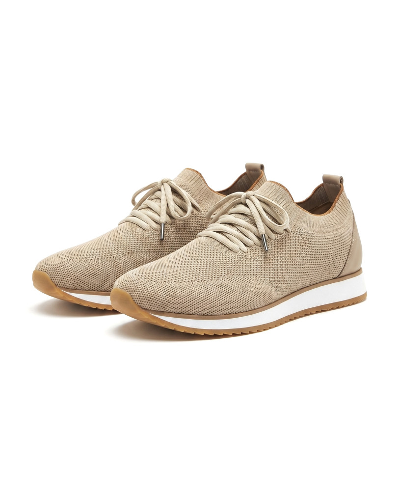 KNIT SNEAKERS BEIGE