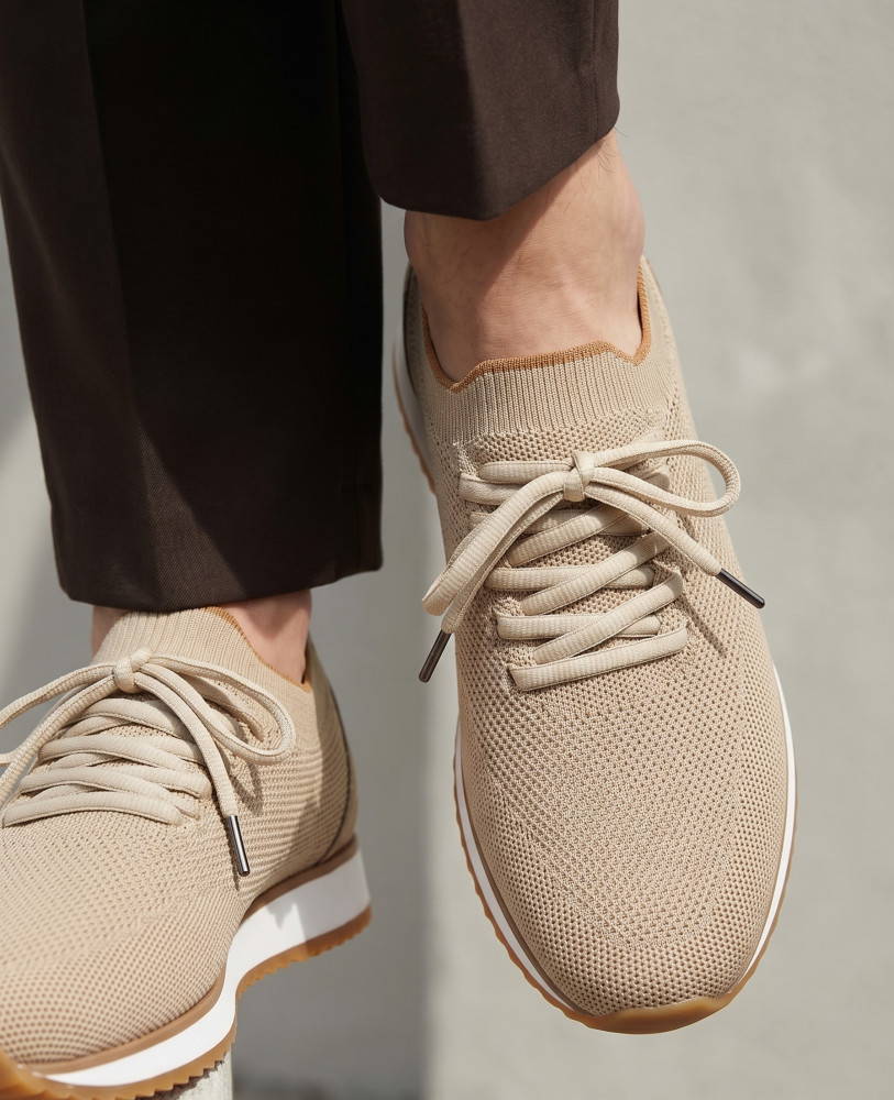 KNIT SNEAKERS BEIGE