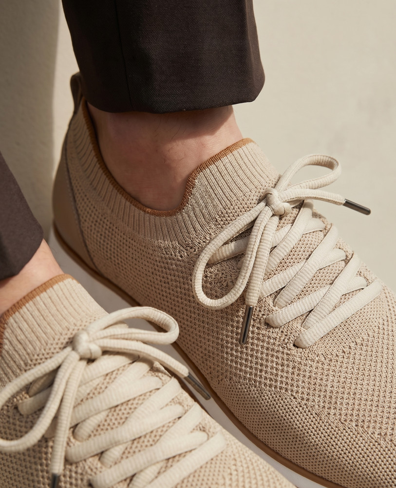 KNIT SNEAKERS BEIGE
