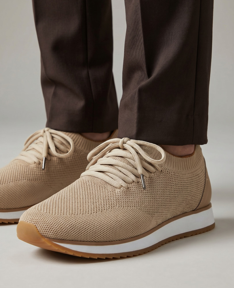 KNIT SNEAKERS BEIGE