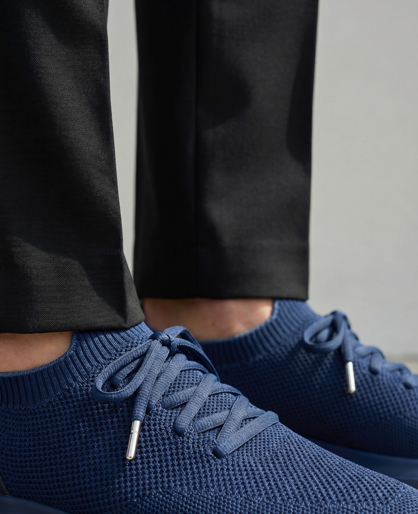 KNIT SNEAKERS DARK BLUE