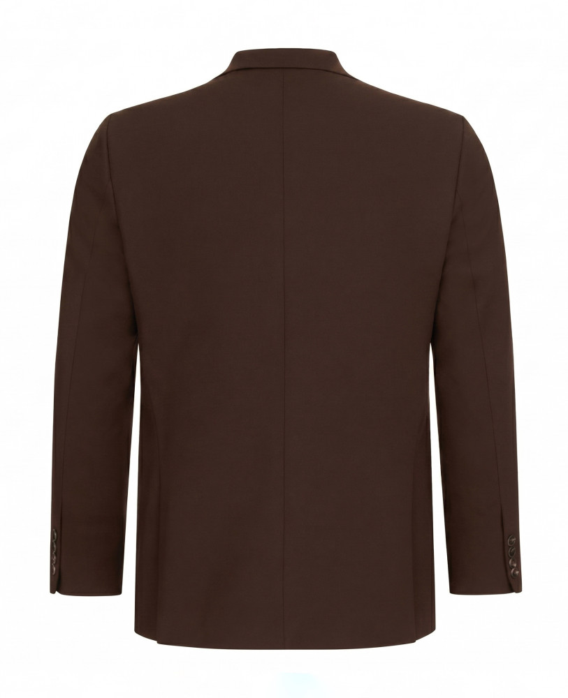 KNIT BLAZER BROWN