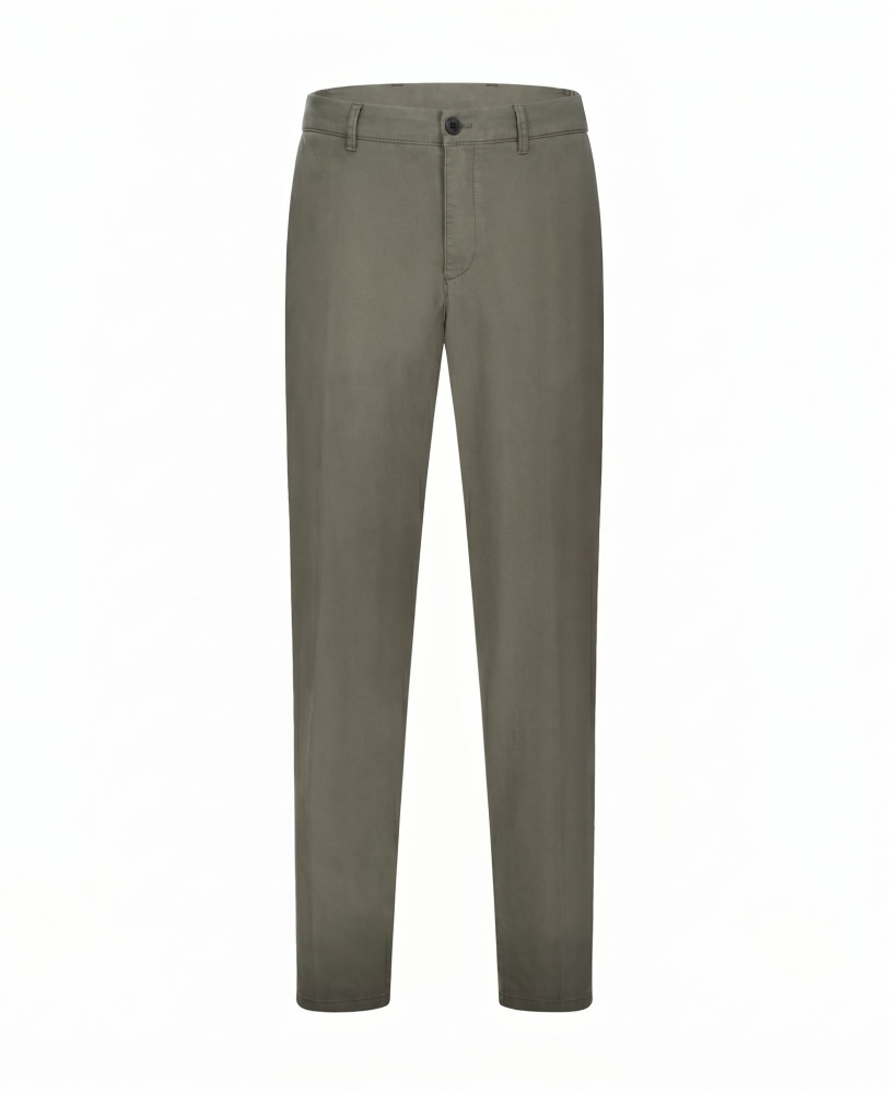 KHAKI COTTON TROUSERS