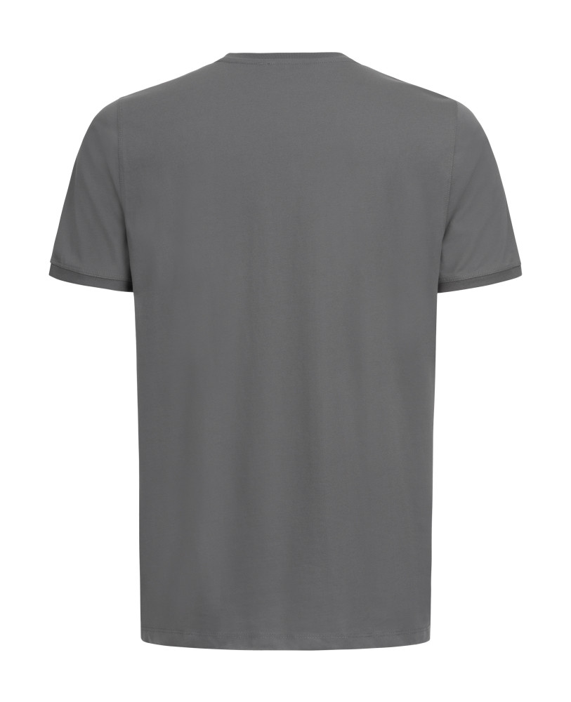 GREY SMOOTH MERCERIZED COTTON T-SHIRT