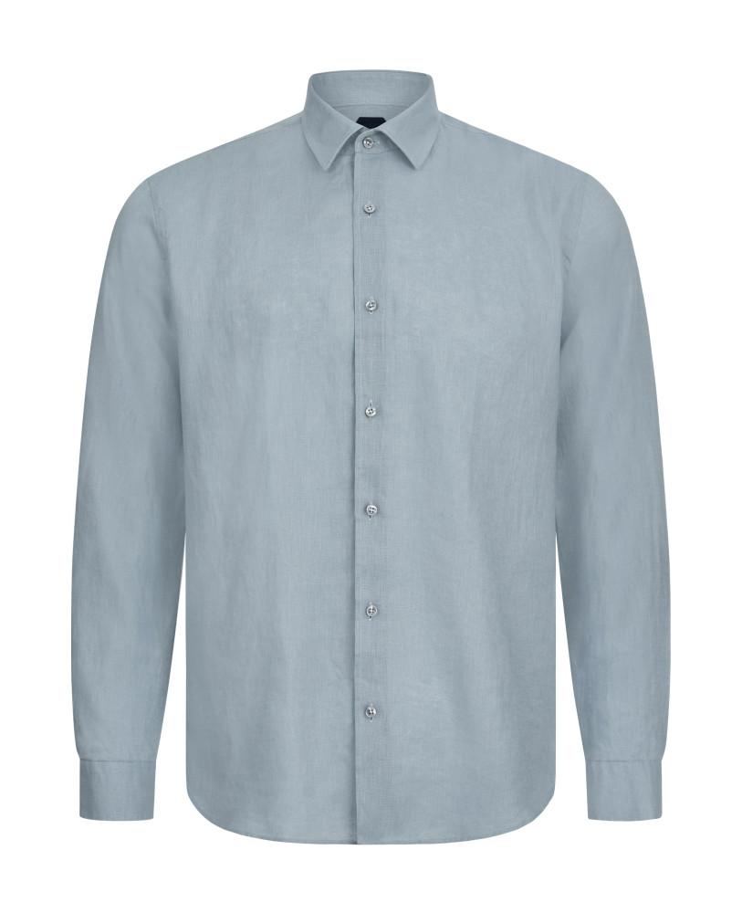PRIVE LINEN SHIRT GREY-BLUE