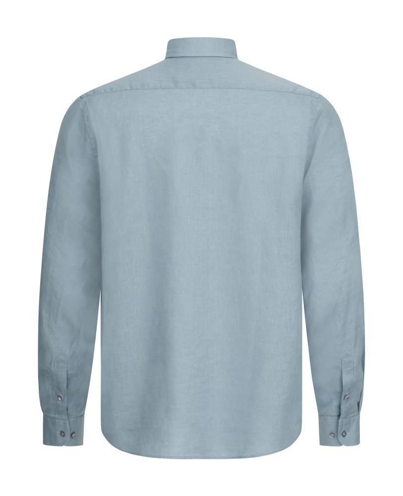 PRIVE LINEN SHIRT GREY-BLUE