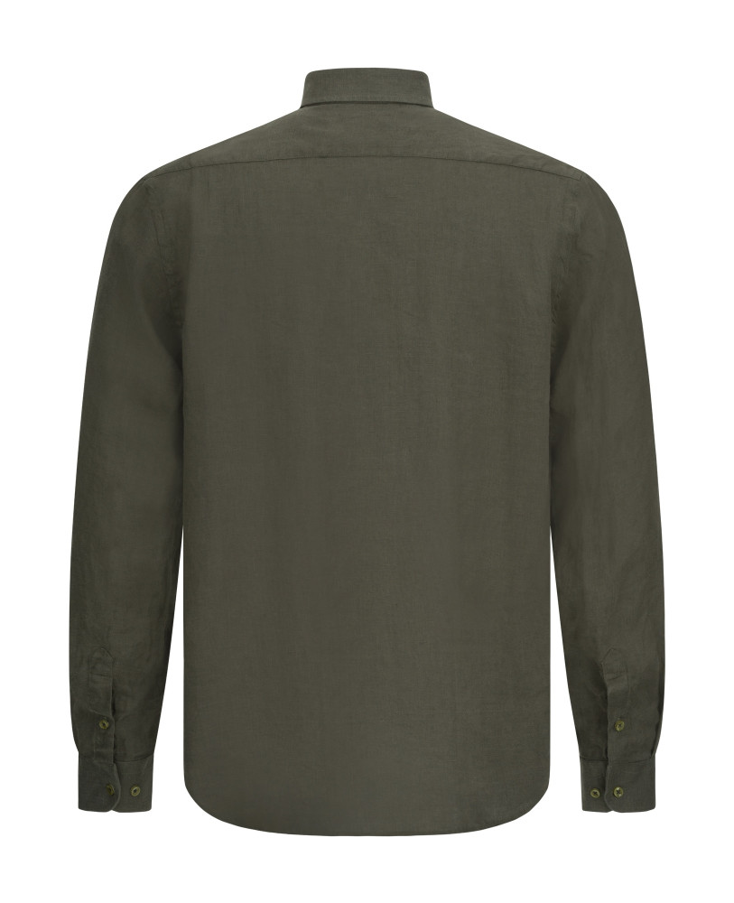 PRIVE LINEN SHIRT KHAKI