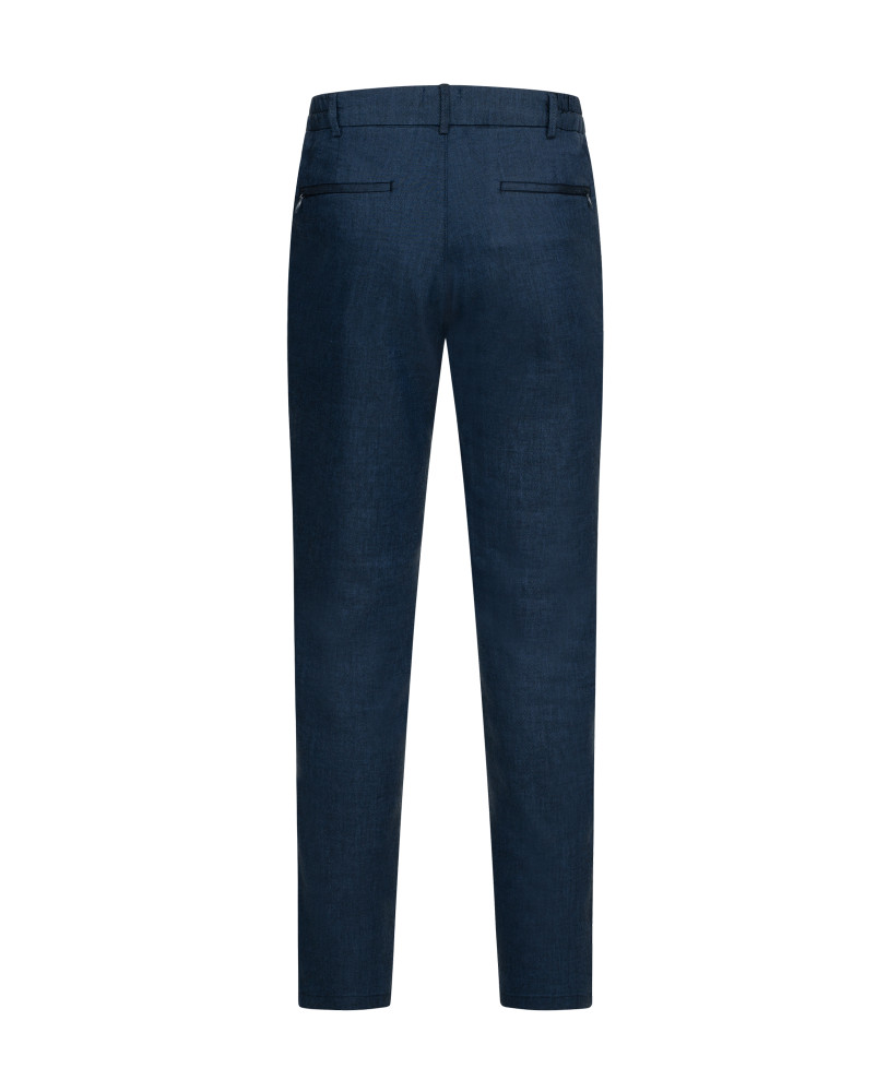 LINEN PANTS DARK BLUE