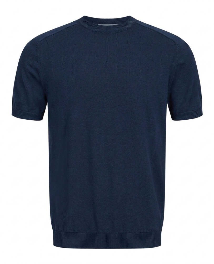 KNITTED RAGLAN T-SHIRT DARK BLUE
