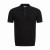 KNITTED POLO WITH BUTTONS REGLAN BLACK