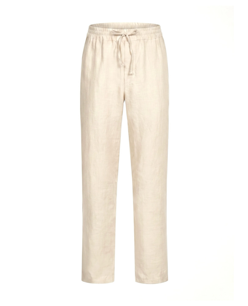 Biege linen pants