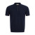 KNITTED POLO WITH BUTTONS REGLAN DARK BLUE