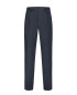 WOOLLEN TROUSERS WITH BUTTONS DARK BLUE