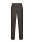 WOOLLEN TROUSERS WITH CLIPS BROWN