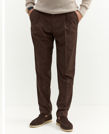 DARK BROWN WOOL PANTS