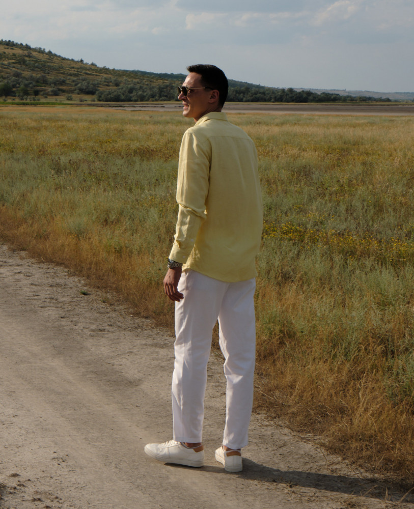 Lemon linen shirt