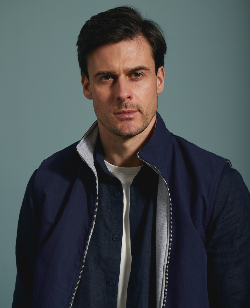 DARK NAVY PIMA COTTON VEST 