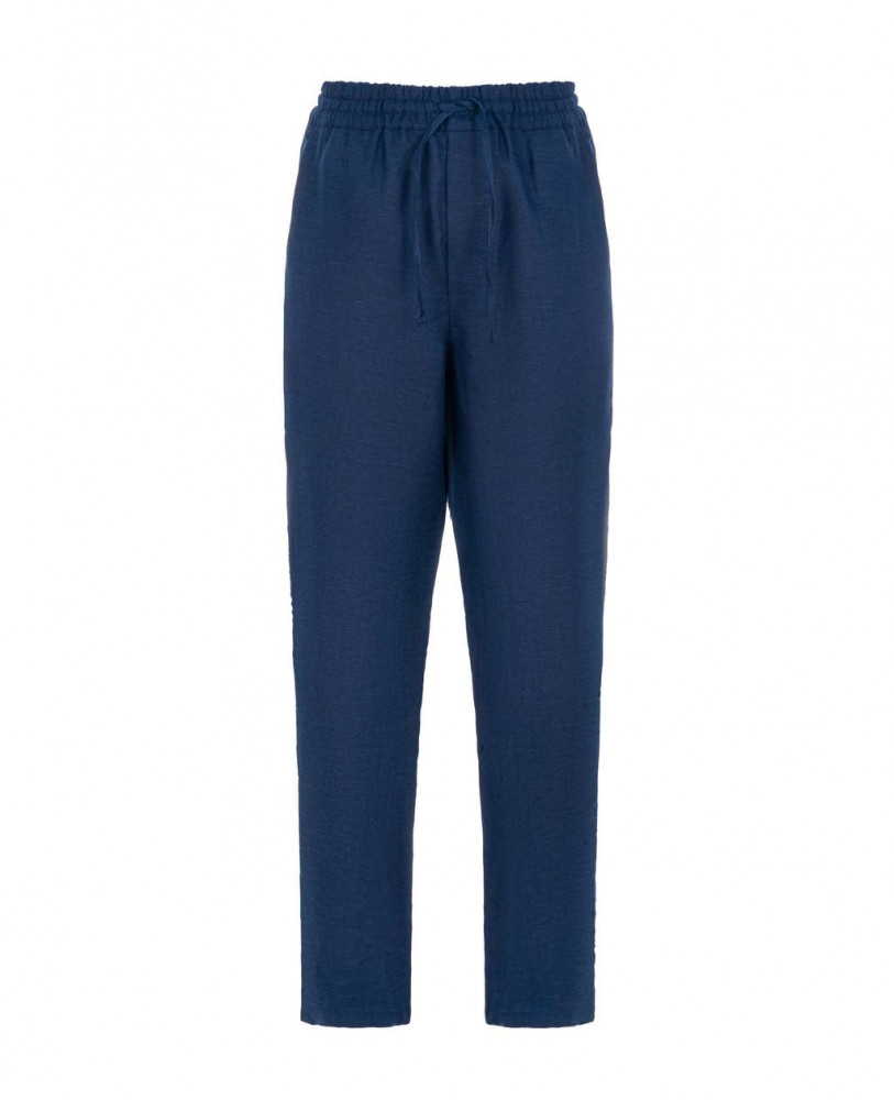 Dark navy linen pants 