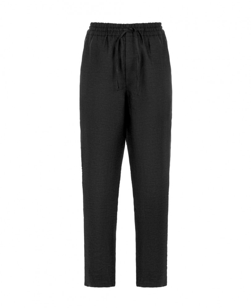 Black linen pants