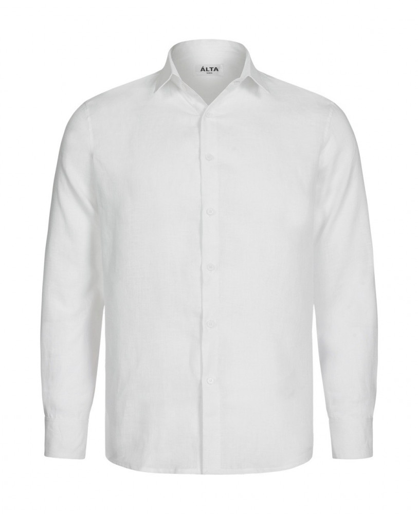 WHITE LINEN SHIRT