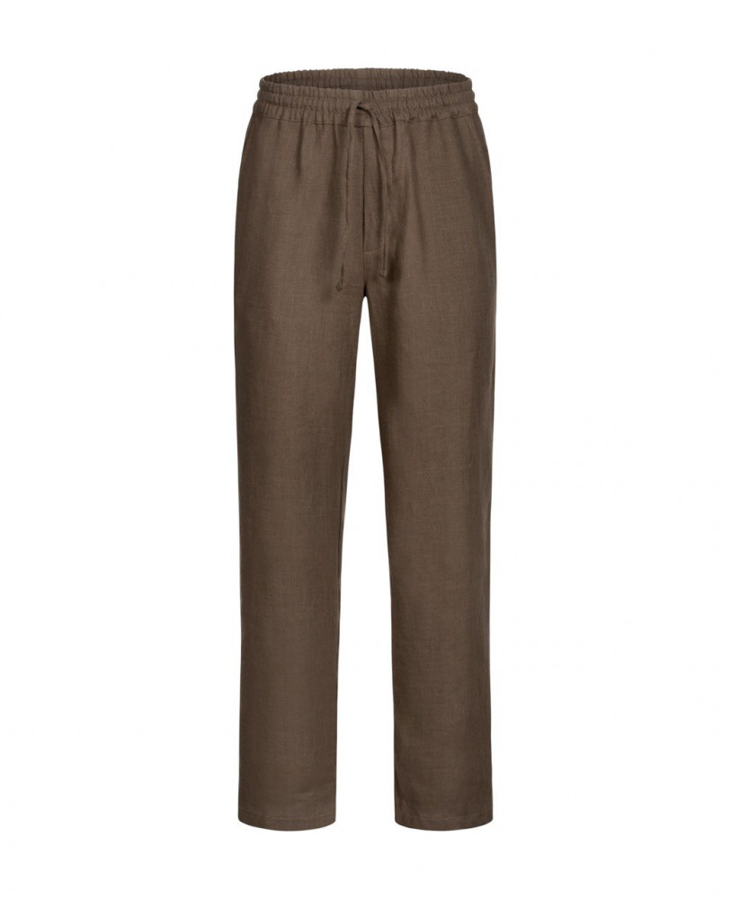 BROWN LINEN PANTS